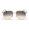 Voyage Select Square Sunglasses (Grey & Light Brown Lens | Transparent Frame - SLMG6126)