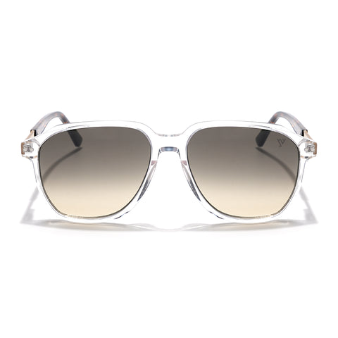 Voyage Select Square Sunglasses (Grey & Light Brown Lens | Transparent Frame - SLMG6126)