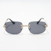 Raven | Black Rimless Sunglasses - MG3610