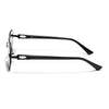 Rimless Sunglasses for Men & Women (Black Lens | Black Frame - MG7360)
