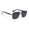 Odyssey | Black & Grey Polarized Wayfarer Sunglasses - PMG4142