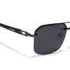 Odyssey | Black & Grey Polarized Wayfarer Sunglasses - PMG4142