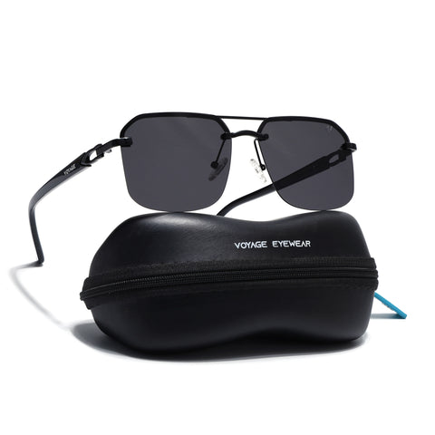 Odyssey | Black Polarized Wayfarer Sunglasses - PMG4143