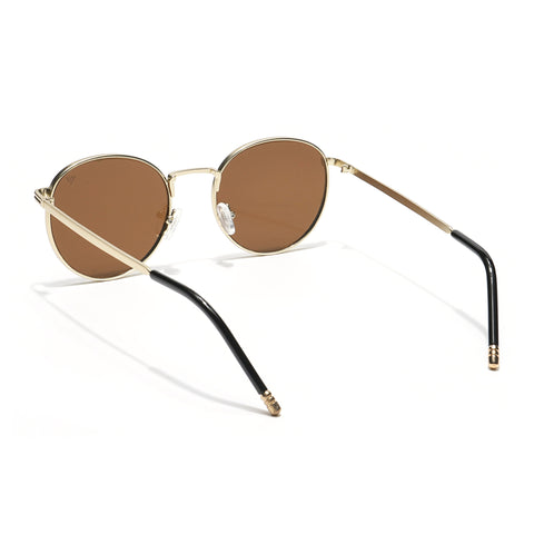 Sylis | Round Brown Gold Sunglasses MG3623