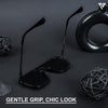 Aether | Black Polarized Wayfarer Sunglasses - PMG4578