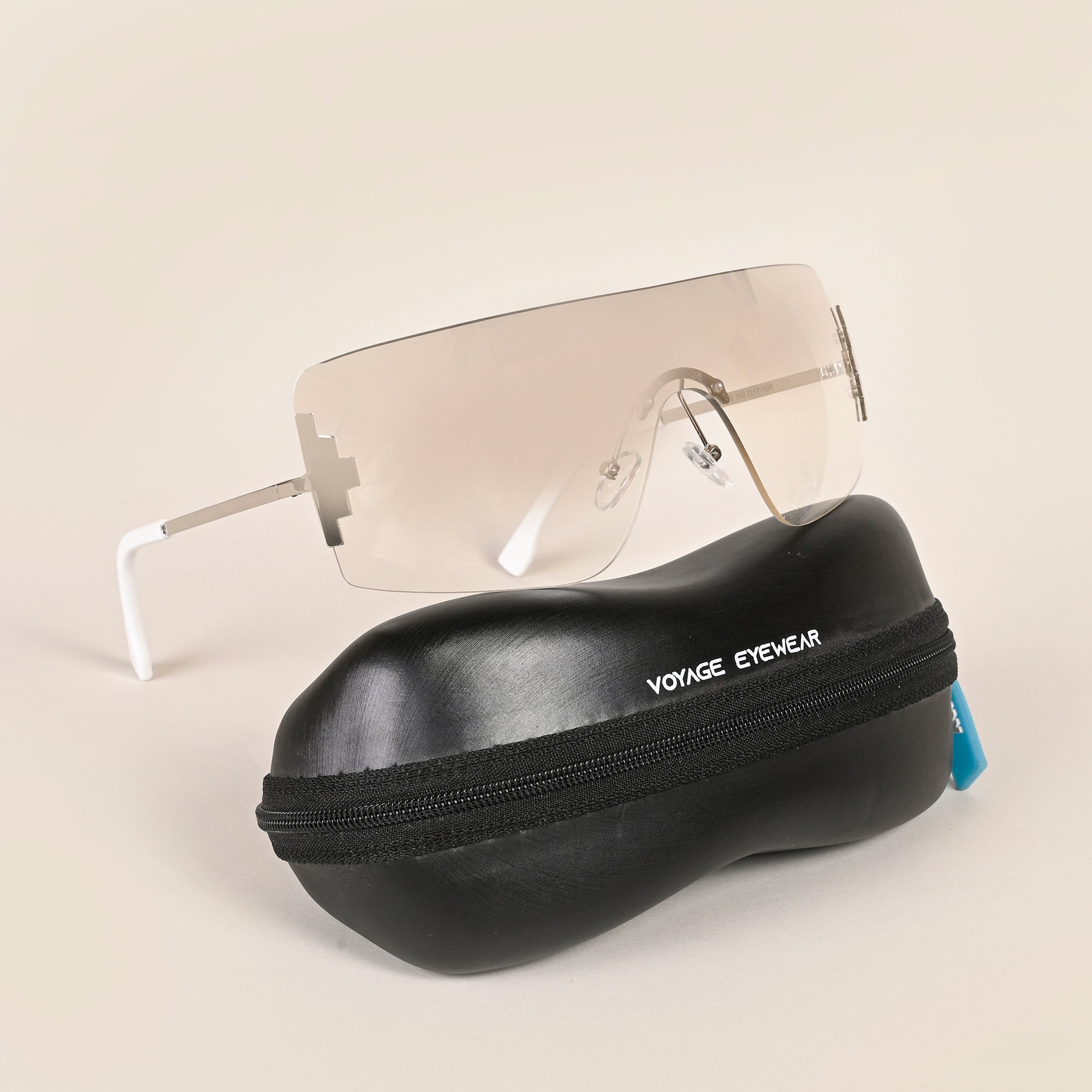Voyage Transparent Wrap Round Sunglasses for Men & Women (3568MG4117)