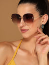 Elara | Dark Brown Over Size Sunglasses MG2883