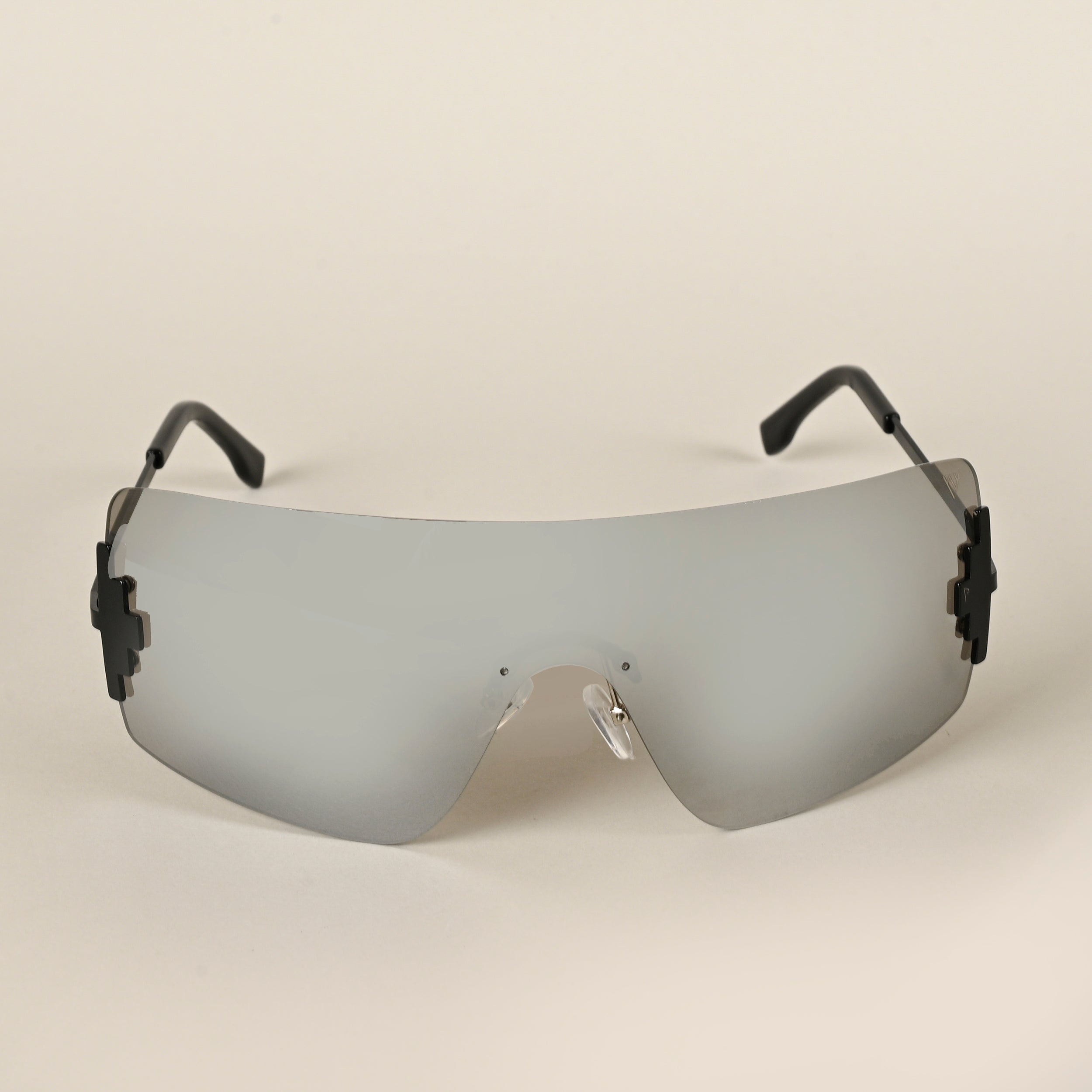 Voyage Silver Wrap Around Sunglasses for Men & Women (3568MG4119)