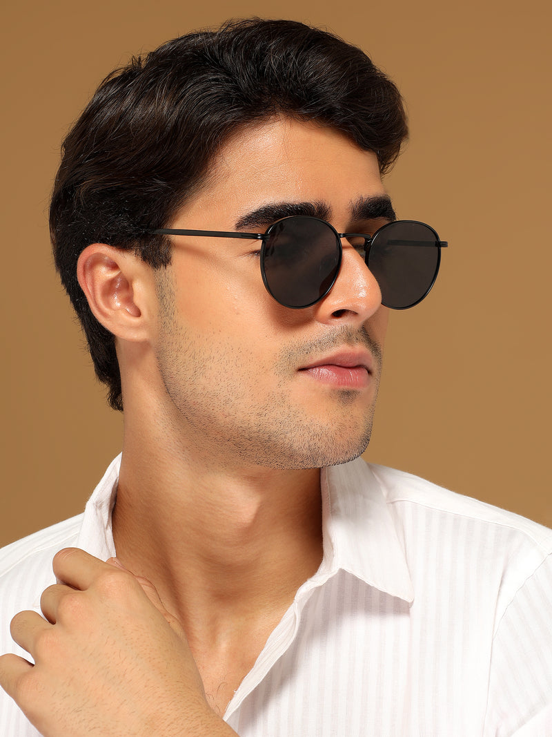 Sylis | Round Black Sunglasses MG3625