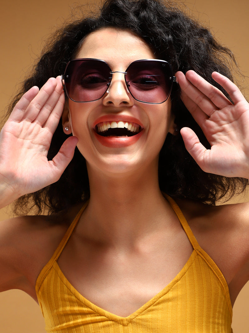 Klyne | Grey Oversize Sunglasses (456MG4319)
