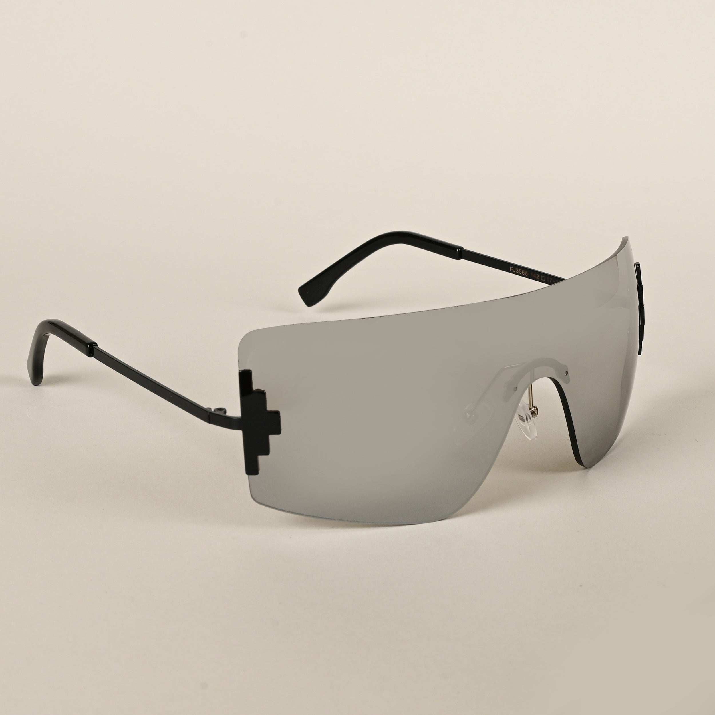 Voyage Silver Wrap Around Sunglasses for Men & Women - MG4119