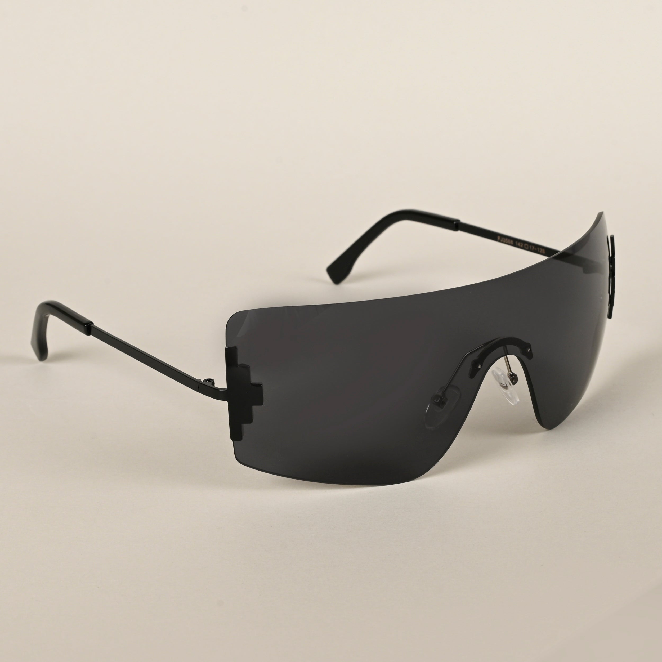 Voyage Black Wrap Around Sunglasses for Men & Women (3568MG4115)