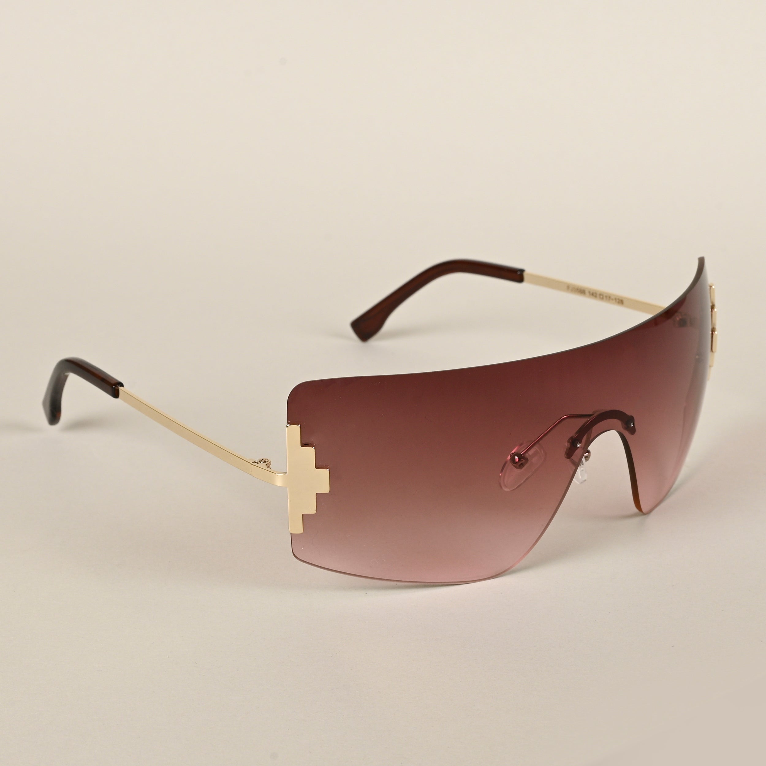 Voyage Brown Wrap Around Sunglasses for Men & Women (3568MG4120)