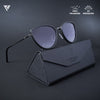 Grey & Clear Polarized Cateye Sunglasses - PMG4653