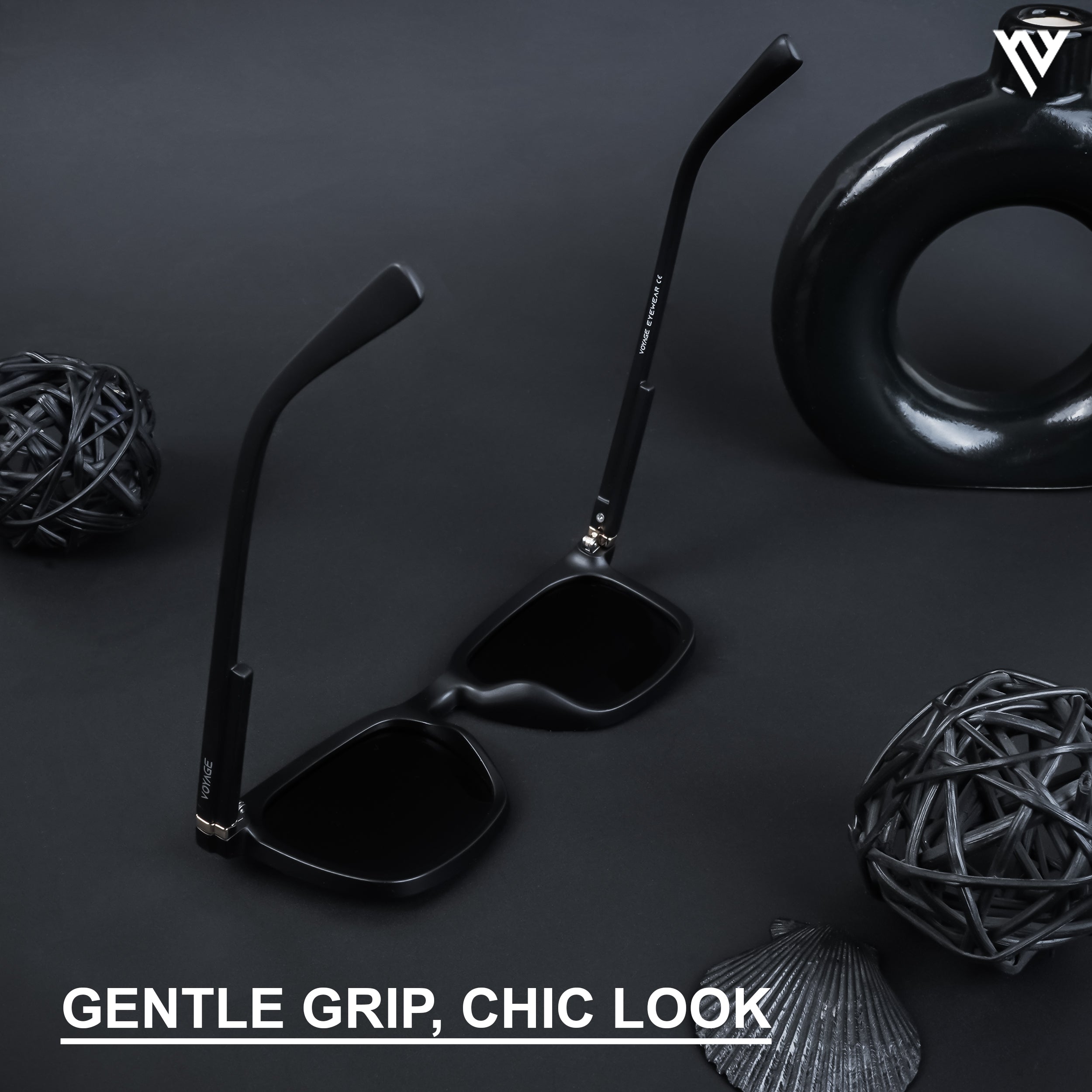 Purple & Clear Polarized Wayfarer Sunglasses - PMG4570