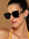 Matt Black Cateye Sunglasses - MG4926