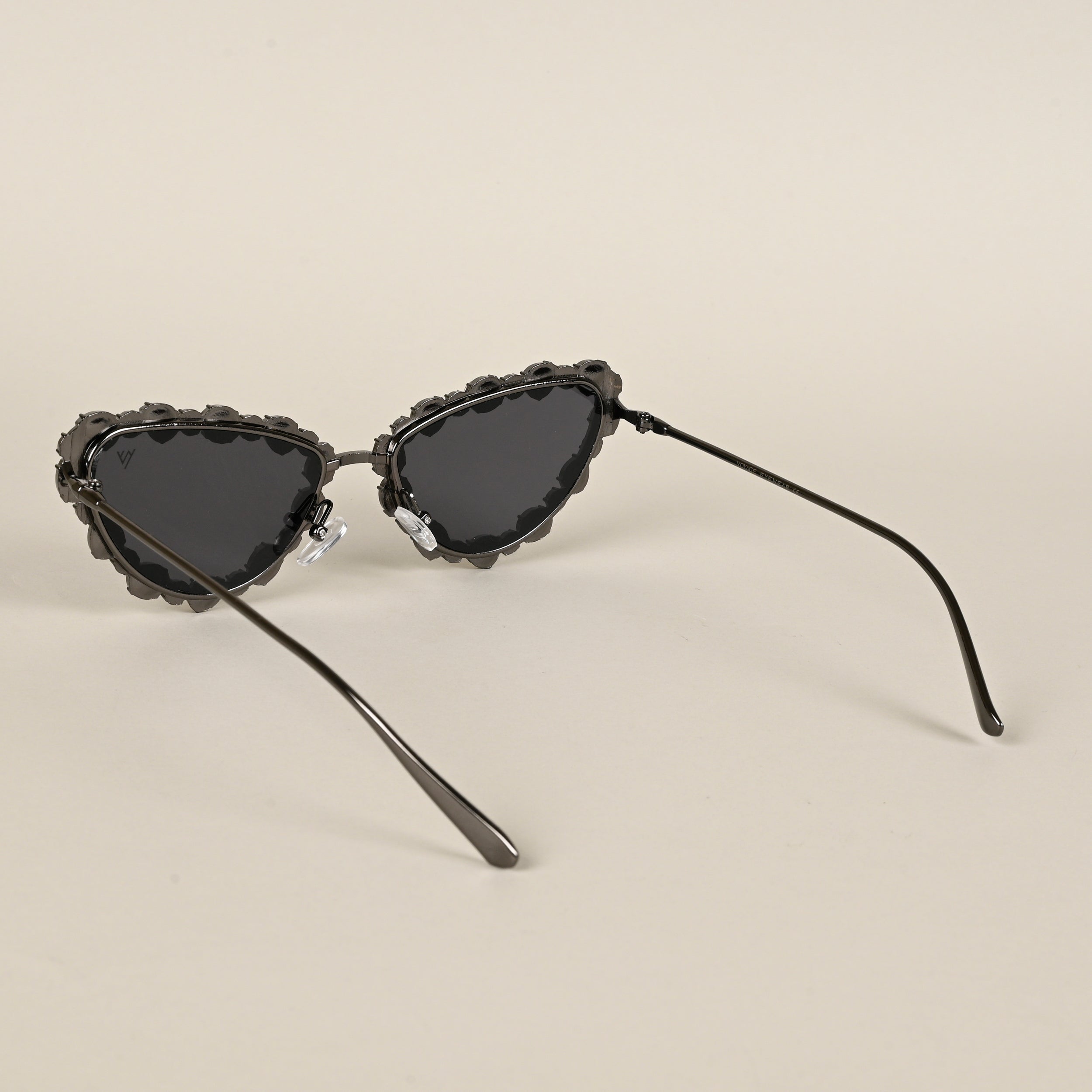 Voyage Black Cateye Sunglasses for Women (3562MG4127)