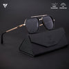 Wayfarer Golden & Shine Black Polarized Sunglasses - PMG4314