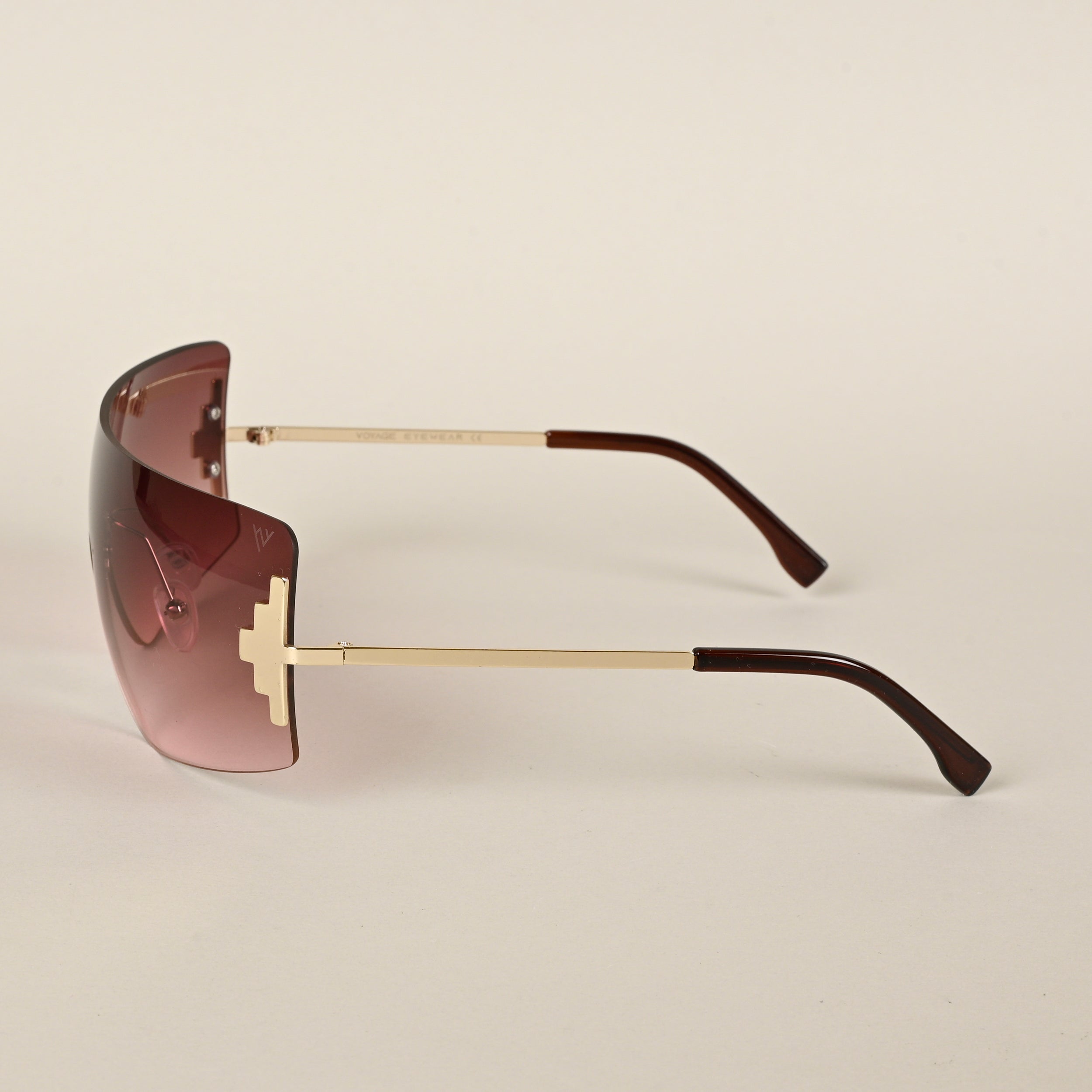 Voyage Brown Wrap Around Sunglasses for Men & Women (3568MG4120)