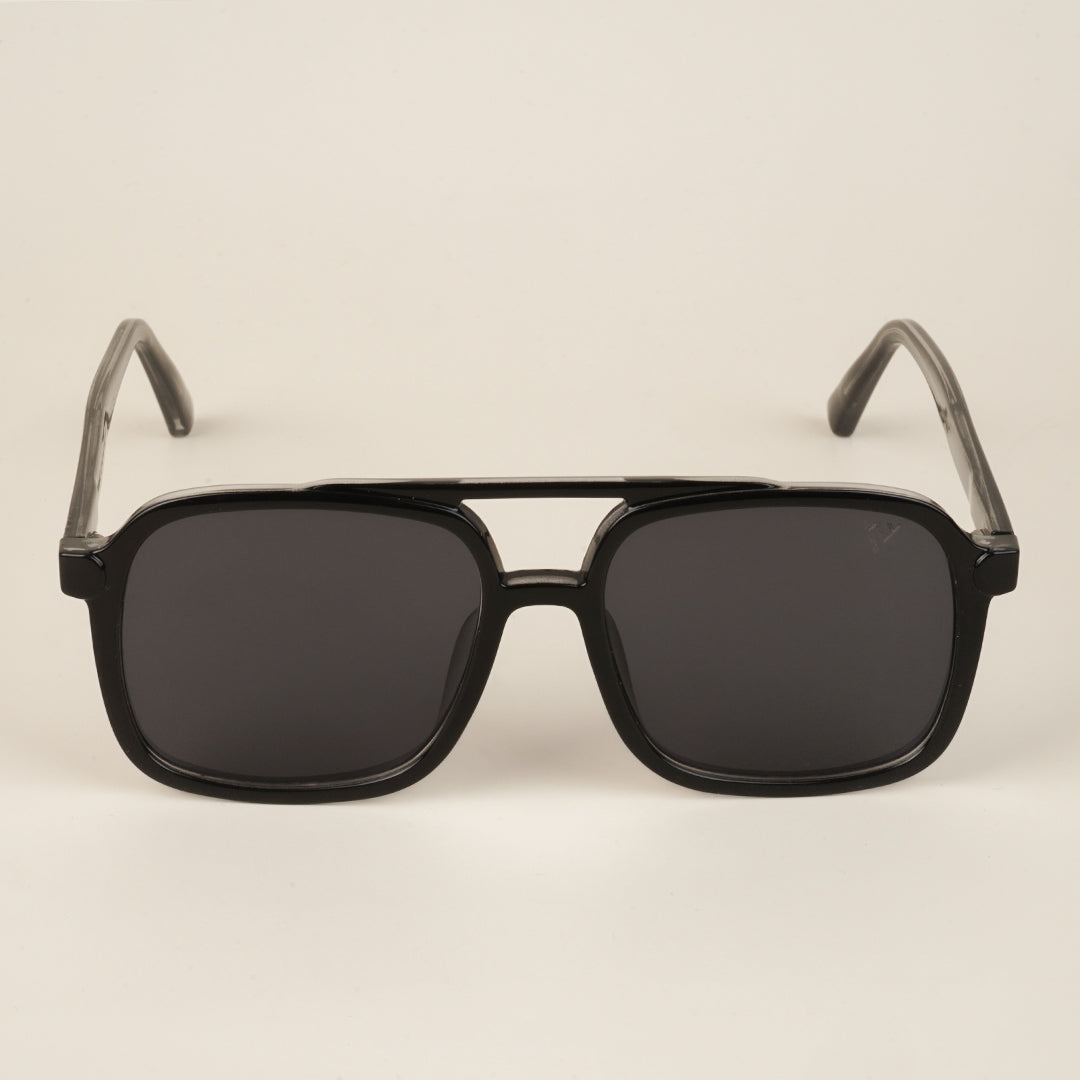 Voyage Black Wayfarer Sunglasses for Men & Women (86635MG4150)