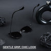Black Polarized Cateye Sunglasses - PMG4586