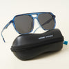 Wayfarer Polarized Sunglasses (Black Lens | Blue Frame - PMG4999)