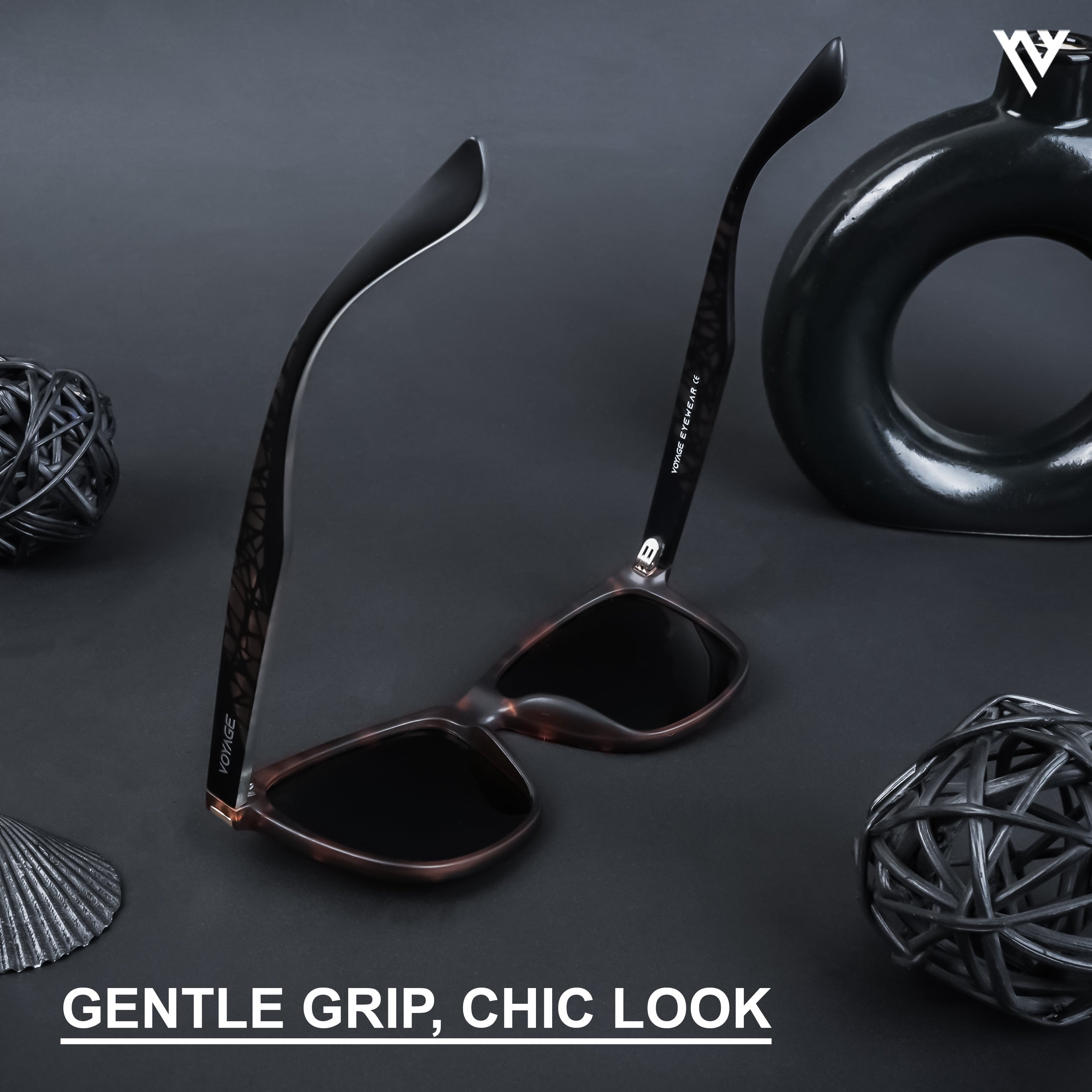 Voyage Exclusive Green Polarized Wayfarer Sunglasses for Men & Women - PMG4580