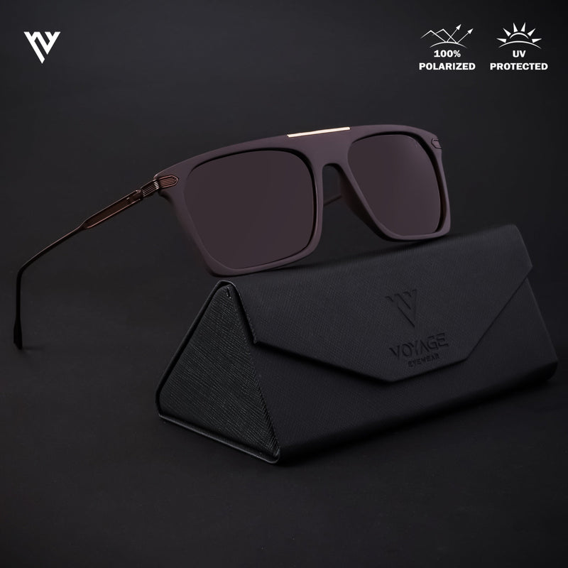 Wayfarer Brown Polarized Sunglasses - PMG4449