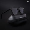 Polarized Black Round Sunglasses - PMG3720