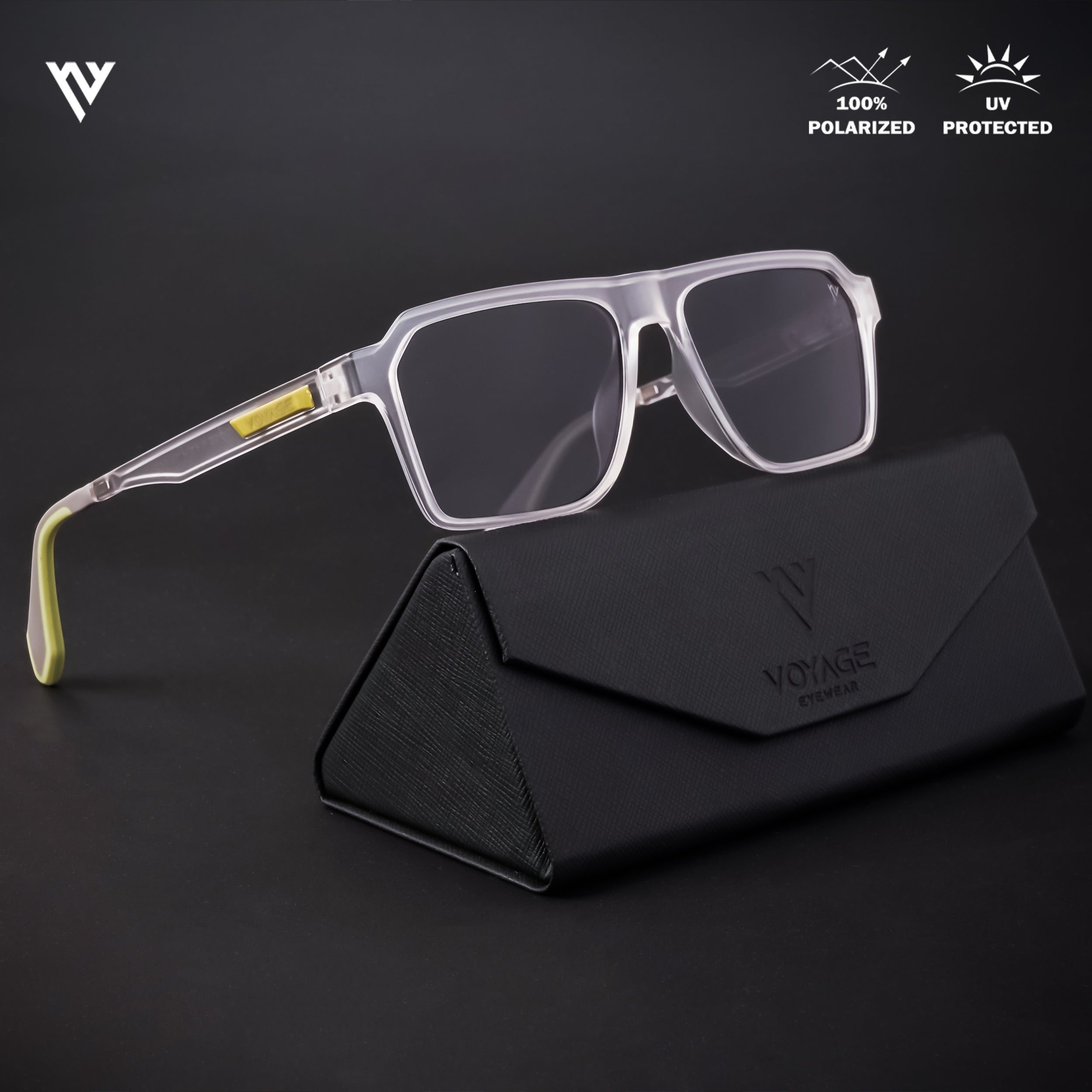 Active Transparent Polarized Wayfarer Sunglasses - PMG4455