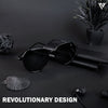 Grit | Shine Black Polarized Round Sunglasses - PMG4297