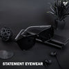 Shine Black Polarized Wayfarer Sunglasses (TR8077PMG4484)