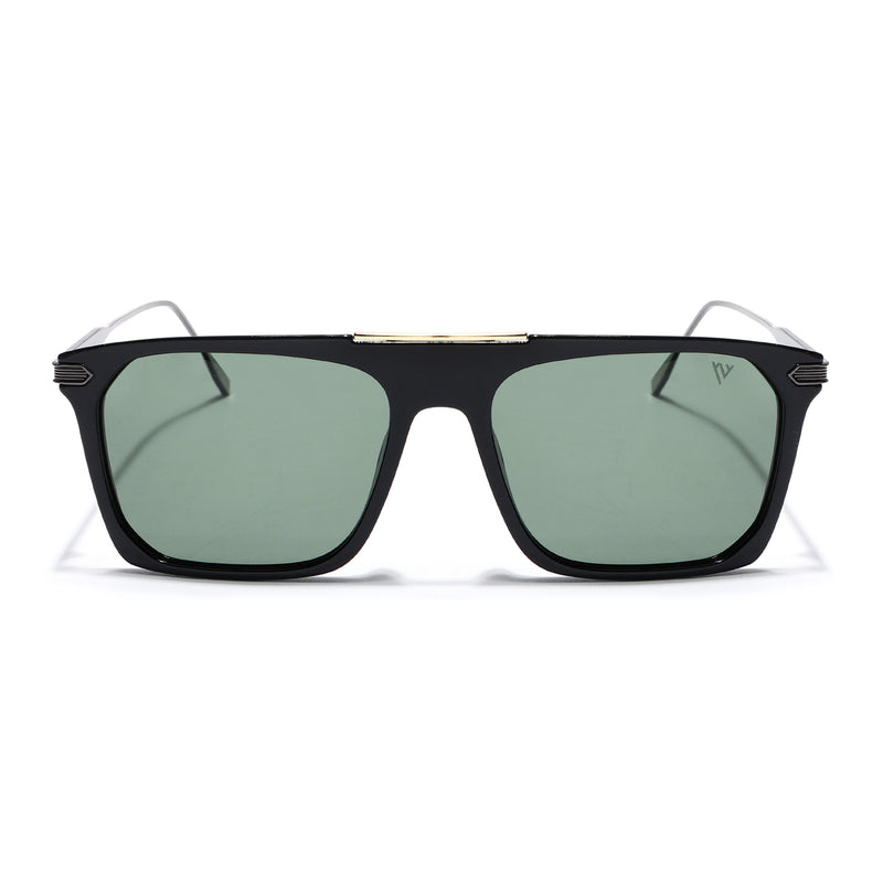 Shine Black Polarized Wayfarer Sunglasses - PMG4450
