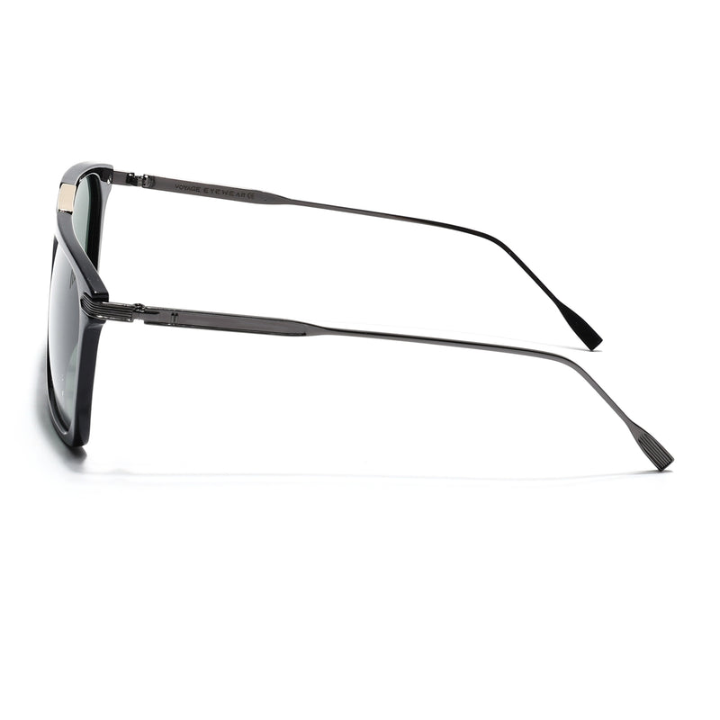 Shine Black Polarized Wayfarer Sunglasses - PMG4450