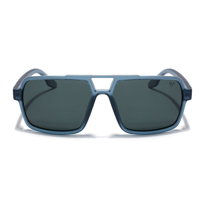 Wayfarer Polarized Sunglasses (Black Lens | Blue Frame - PMG5242)