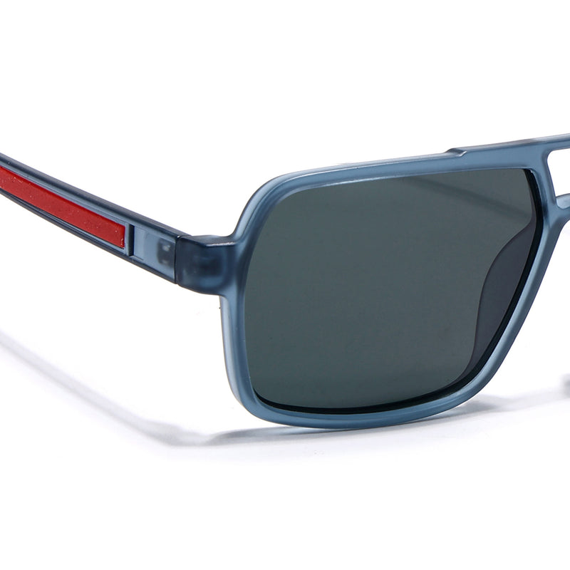 Wayfarer Polarized Sunglasses (Black Lens | Blue Frame - PMG5242)