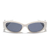 Oval Sunglasses (Black Lens | White Frame - MG5549)