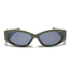 Oval Sunglasses (Black Lens | Olive Frame - MG5550)