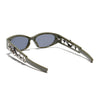 Oval Sunglasses (Black Lens | Olive Frame - MG5550)