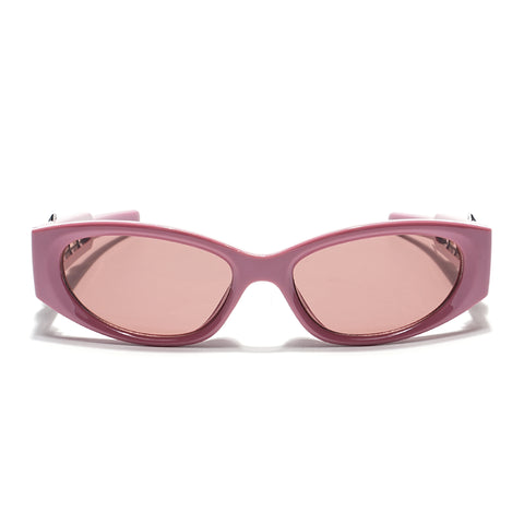 Oval Sunglasses (Brown Lens | Onion Color Frame - MG5551)