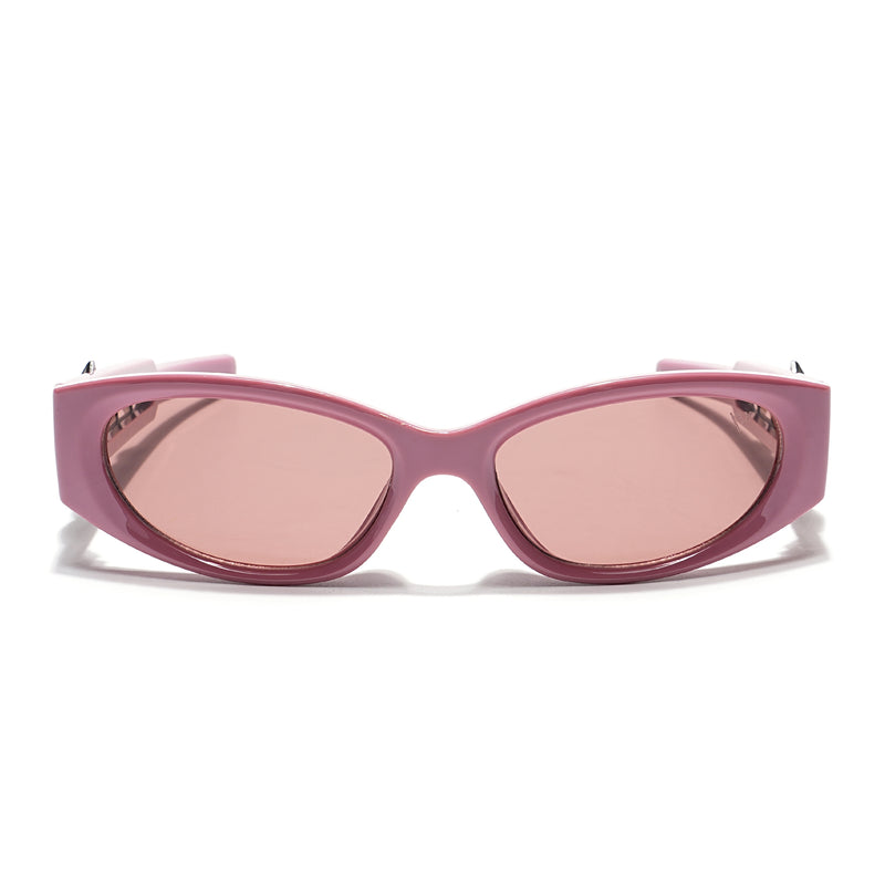 Oval Sunglasses (Brown Lens | Onion Color Frame - MG5551)