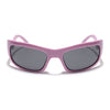 Wrap Around Sunglasses (Black Lens | Voilet Frame - MG5557)