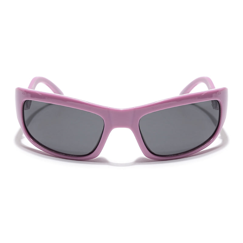 Wrap Around Sunglasses (Black Lens | Voilet Frame - MG5557)