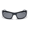 Wrap Around Polarized Sunglasses (Black Lens | Shine Black Frame - PMG5589)