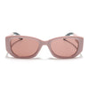 Cosmos |  Pink Rectangle Sunglasses | Light Brown Lens - MG6570