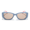 Cosmos |  Blue Rectangle Sunglasses | Light Brown Lens - MG6571