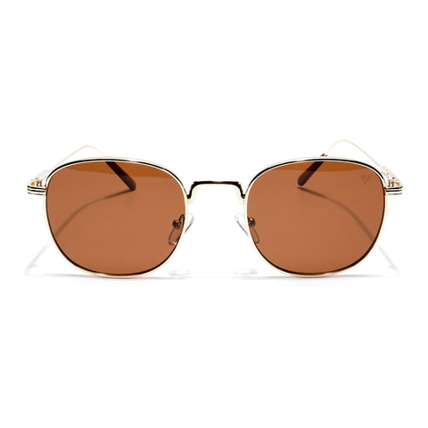 The OG | Brown-Gold Round Sunglasses MG2974
