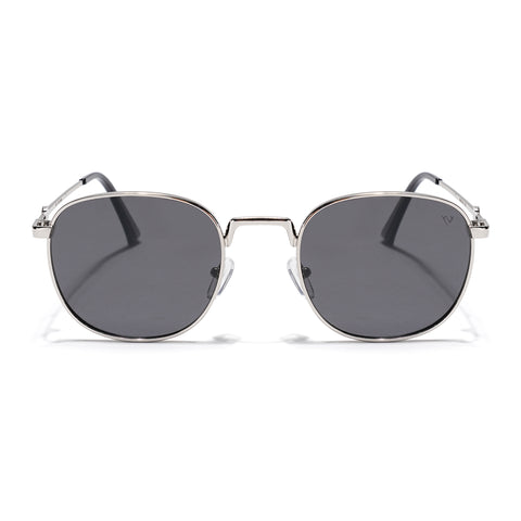 OG 2.0 | Black & Silver Polarized Round Sunglasses | PMG4112