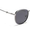 OG 2.0 | Black & Silver Polarized Round Sunglasses | PMG4112
