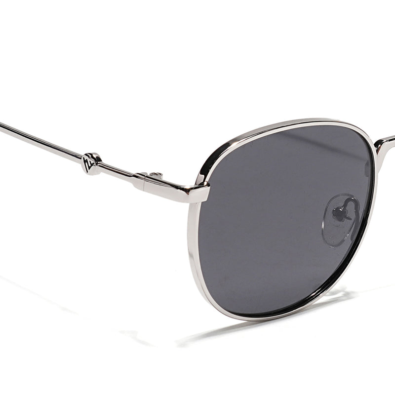 OG 2.0 | Black & Silver Polarized Round Sunglasses | PMG4112